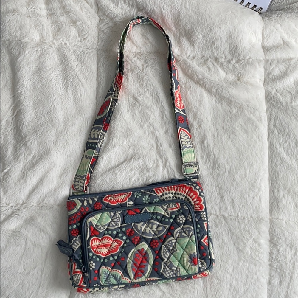 Vera Bradley Little Hipster Nomadic Floral Purse